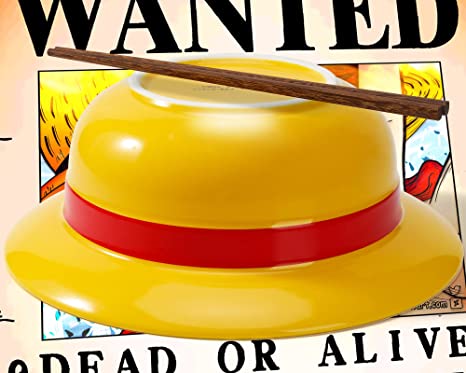 Ramen Bowl con palillos y cuchara - Monkey D. Luffy