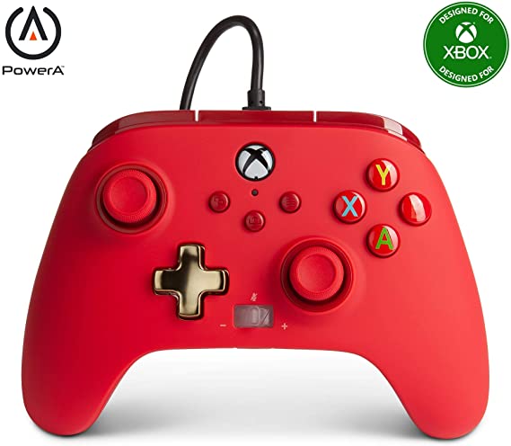 CONTROL ALAMBRICO XBOX ONE/SERIES POWERA ROJO (NUEVO)