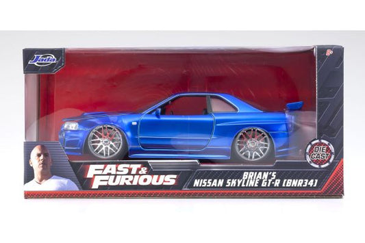 Jada Toys - Brian´s Nissan GT-R Skyline Escala 1:24