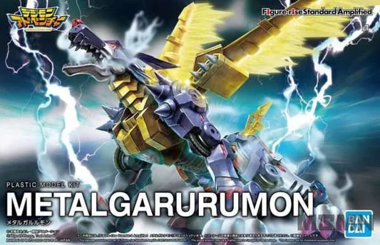 Bandai Spirits Digimon Metal Garurumon Amplified Figure-Rise Model Kit
